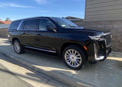 Black Cadillac Escalade ESV exterior